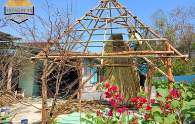 Trọng Nhân – Đơn vị chuyên thi công chòi lá đẹp, chất lượng cao