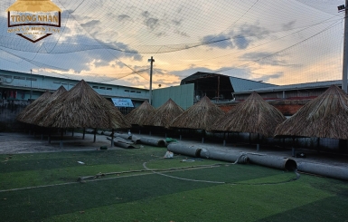 Dịch vụ thi công chòi lục giác mái lá chuyên nghiệp nhất