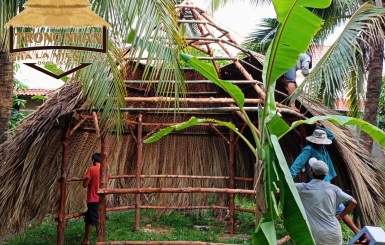 Các mẫu chòi lục giác đẹp - Chòi mái lá được ưa chuộng nhất